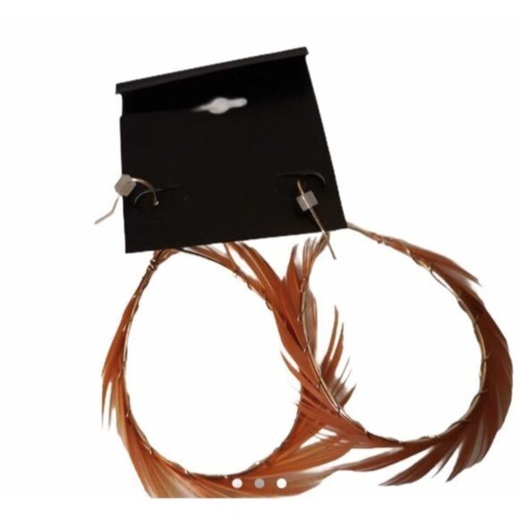 Deb Fashion Women’s Fashion Earrings Orange - Picture 3 of 3